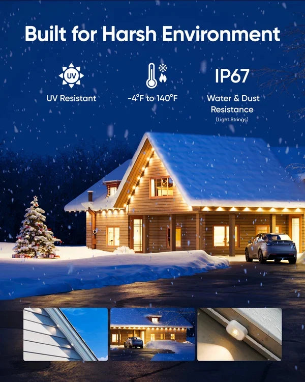 🎅 Early Christmas 49%OFF – Smart Rainbow LED Permanent Outdoor Light – Smartlight 🎁