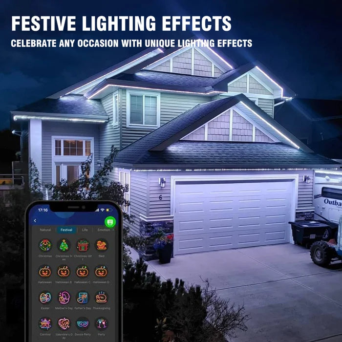 🎅 Early Christmas 49%OFF – Smart Rainbow LED Permanent Outdoor Light – Smartlight 🎁