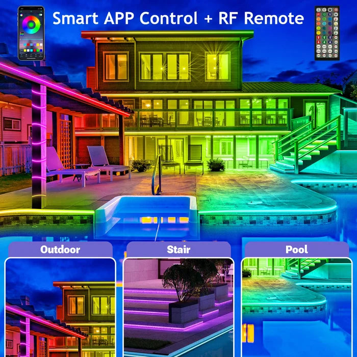 🎅 Early Christmas 49%OFF – Smart Rainbow LED Permanent Outdoor Light – Smartlight 🎁