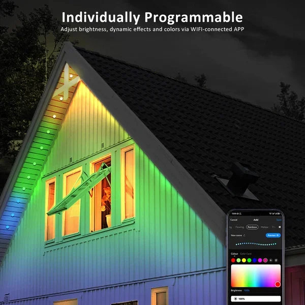 🎅 Early Christmas 49%OFF – Smart Rainbow LED Permanent Outdoor Light – Smartlight 🎁