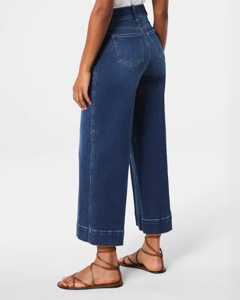 SPANXshape Cropped Wide Leg Jeans